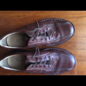 Brown leather lace up shoes